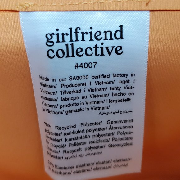 girlfriend collective Compressive High-Rise Legging orange sustainable - Picture 3 of 5